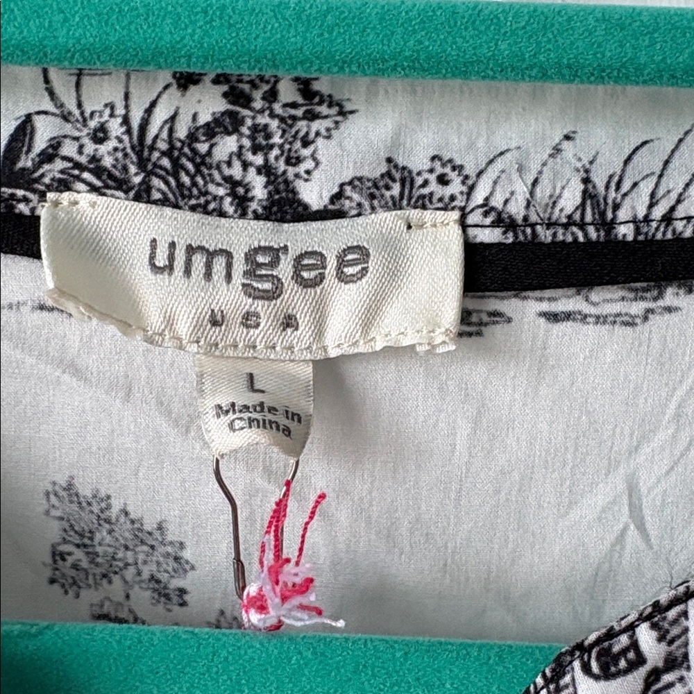NWT Umgee Black and White Toile Print Midi Dress - Picture 4 of 5